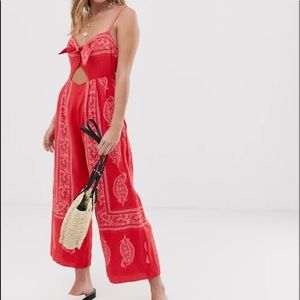 Free people Paisley feel the sun jumpsuit